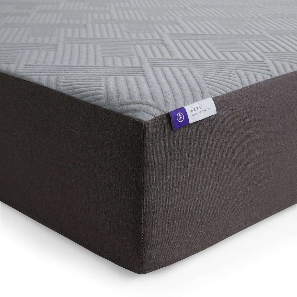 Neve ActivAir Gray Full Mattress by Malouf at Eve Furniture