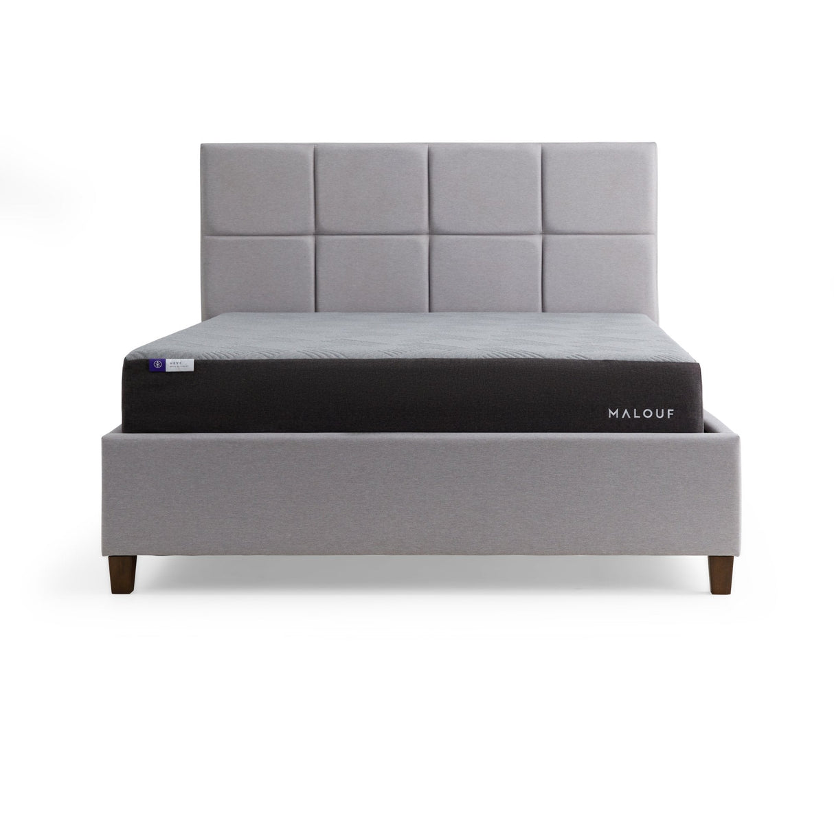 Neve ActivAir Gray Twin XL Mattress by Malouf at Eve Furniture