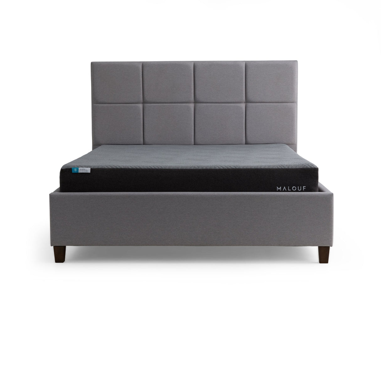 Neve Coolsync Gray Twin XL Mattress by Malouf at Eve Furniture