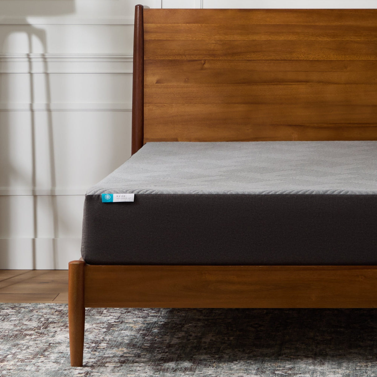 Neve Coolsync Gray Twin XL Mattress by Malouf at Eve Furniture