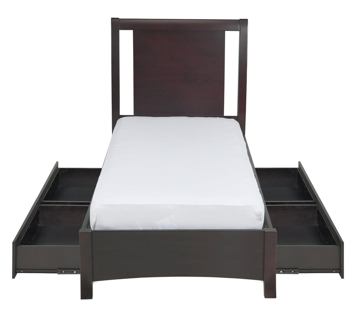 Nevis Full Low Profile Storage Bed in Espresso by Modus Furniture at Eve Furniture
