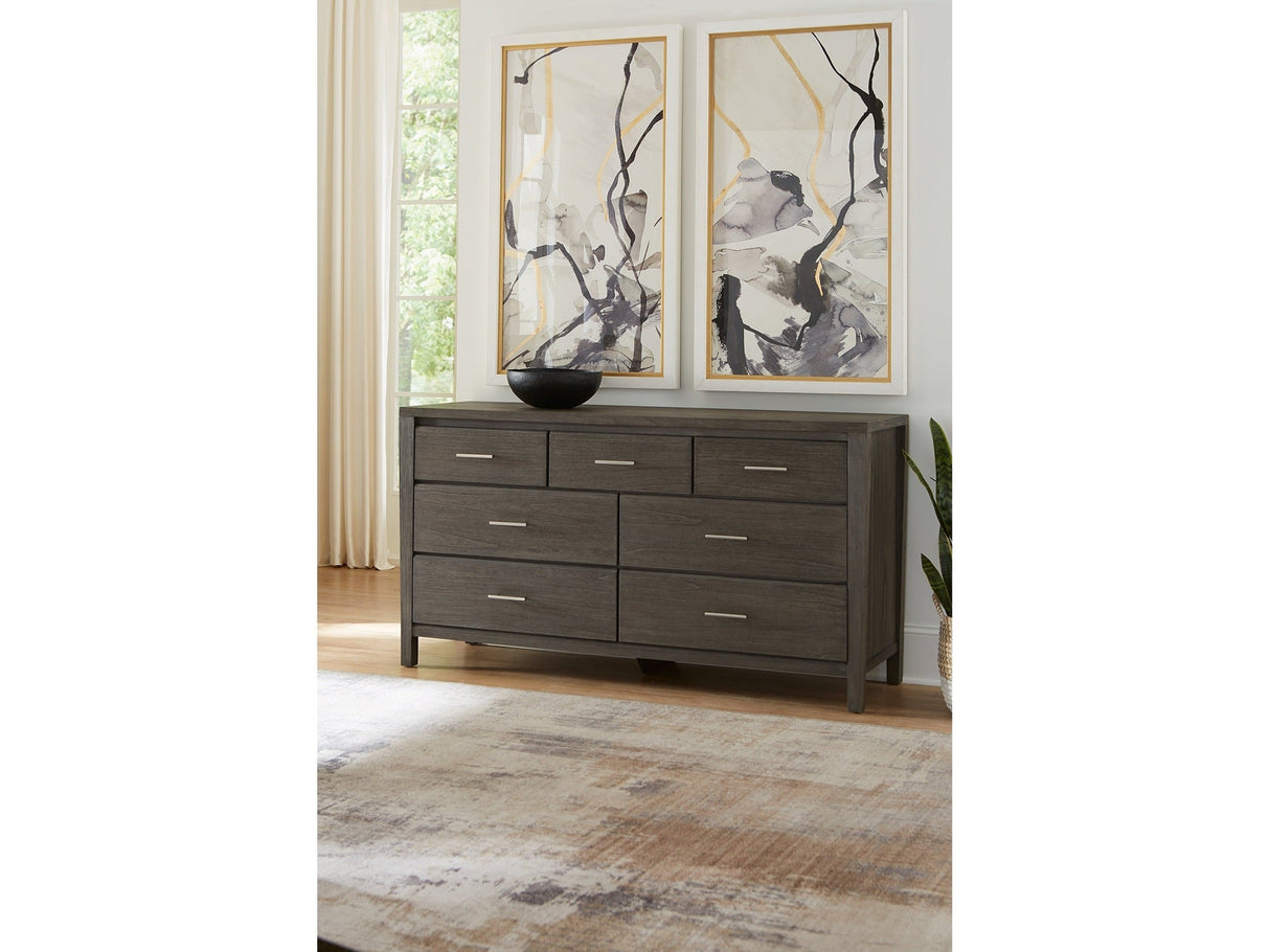 Nevis Seven Drawer Dresser in Sharkskin by Modus Furniture at Eve Furniture