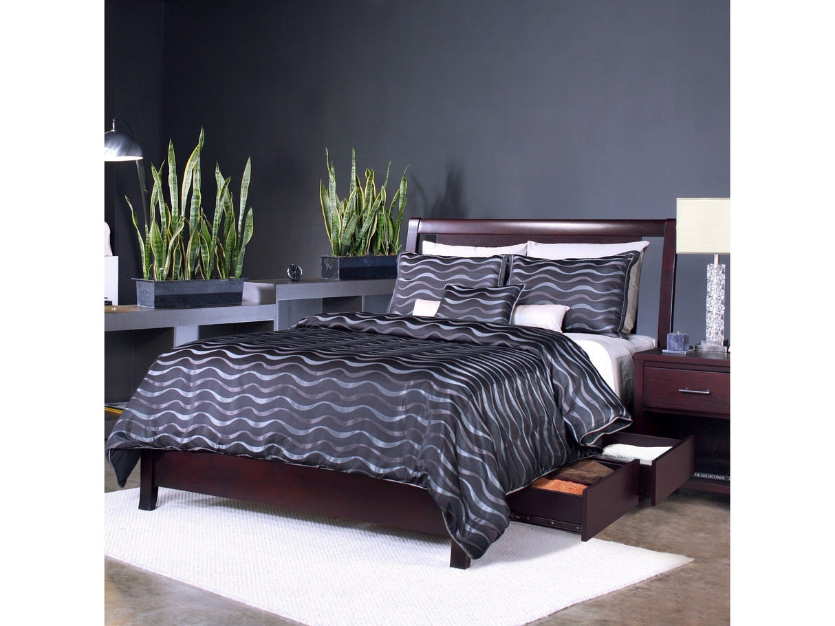 Nevis Twin Low Profile Storage Bed in Espresso by Modus Furniture at Eve Furniture