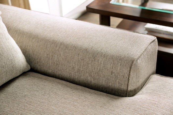 New Meadows Sand/Caramel Sofa by Furniture of America at Eve Furniture