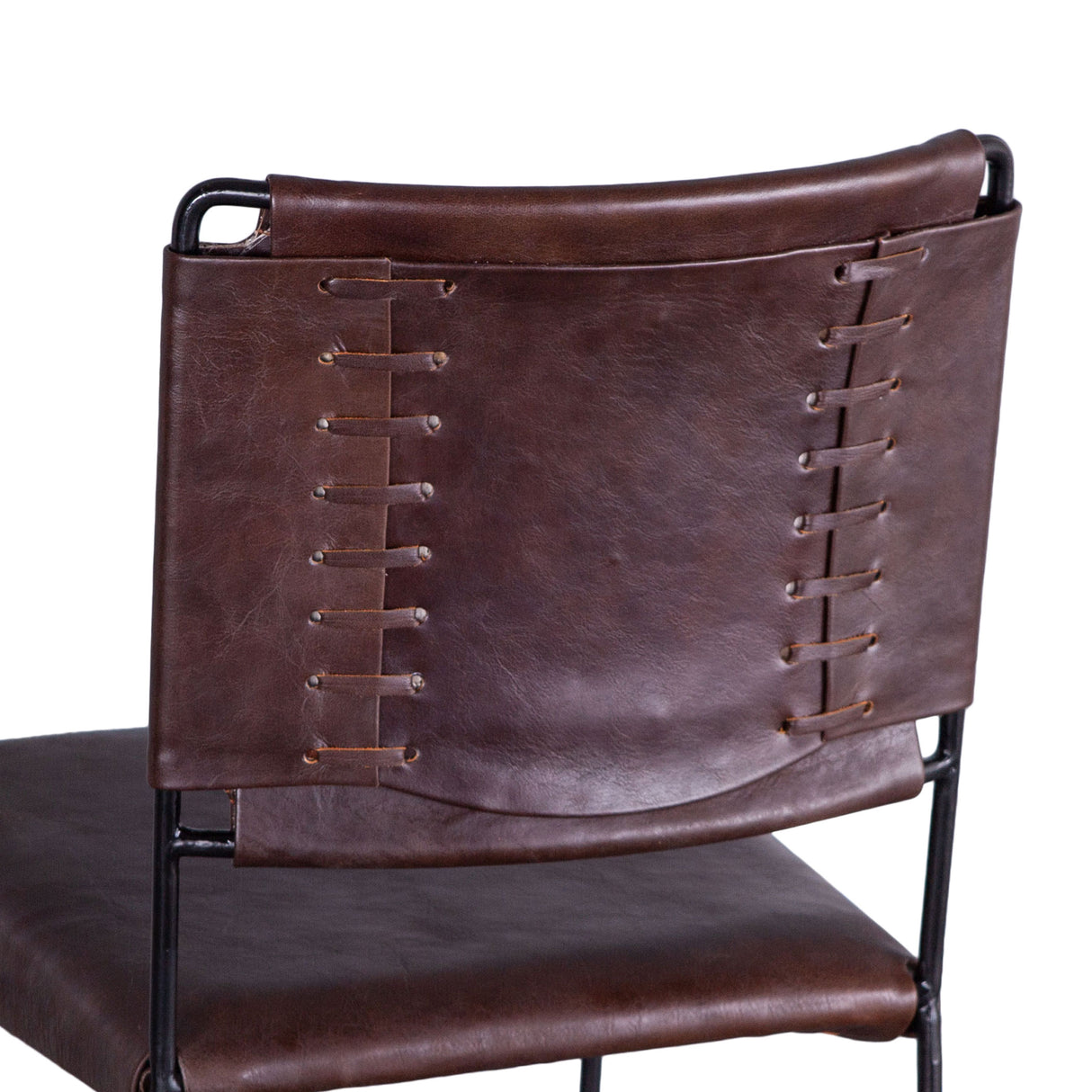 New York 17" Bar Chair in Chocolate Leather by Home Trends & Design at Eve Furniture