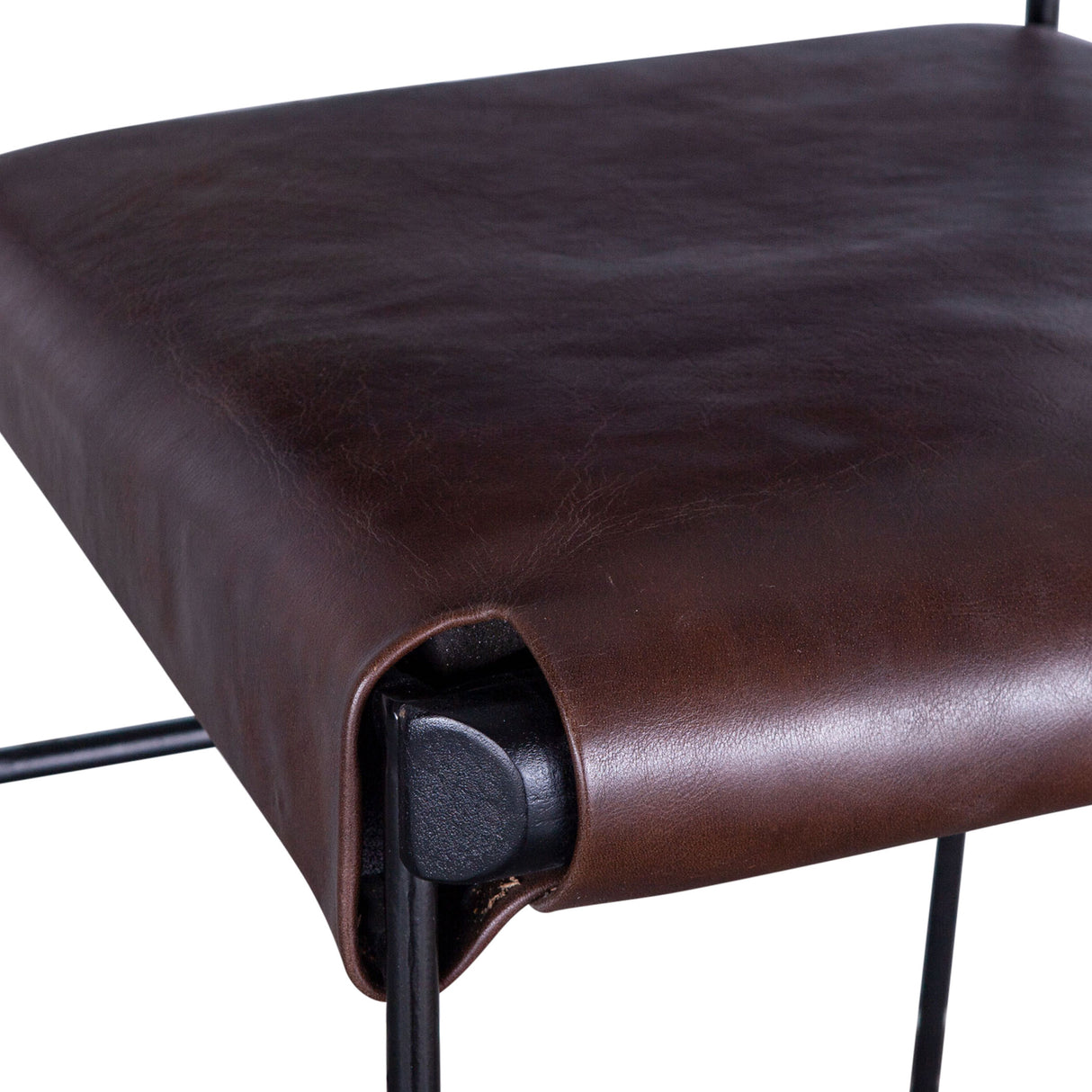 New York 17" Bar Chair in Chocolate Leather by Home Trends & Design at Eve Furniture