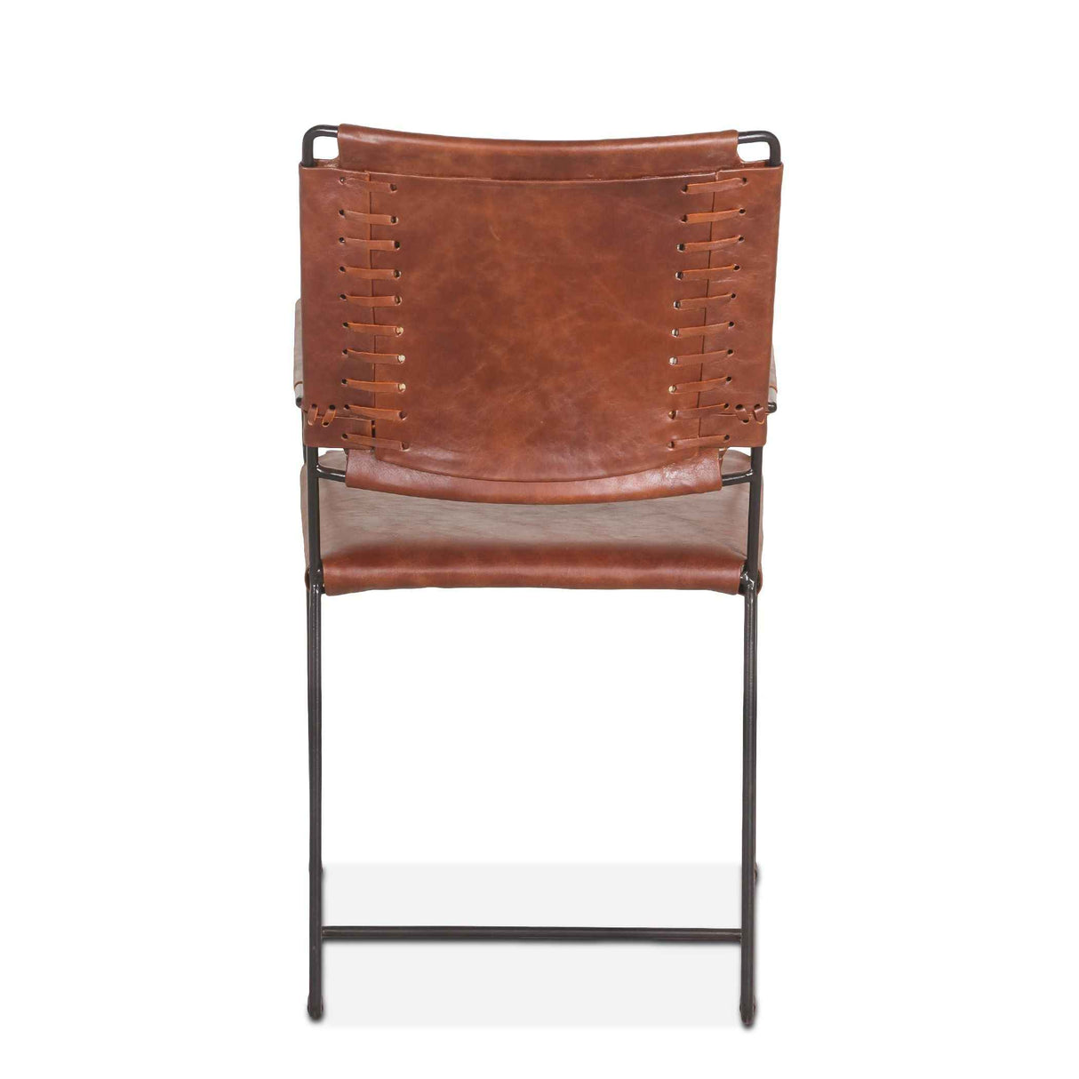 New York 20" Dining Armchair in Tobacco Leather by Home Trends & Design at Eve Furniture