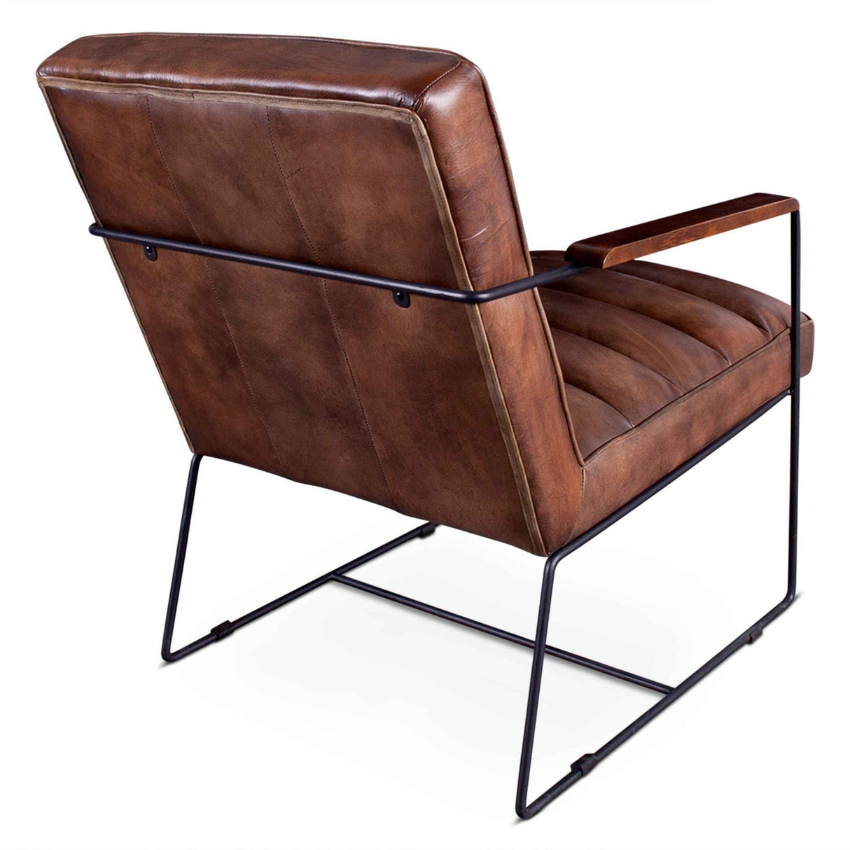 New York Tony Accent Chair in Antique Whiskey Leather by Home Trends & Design at Eve Furniture