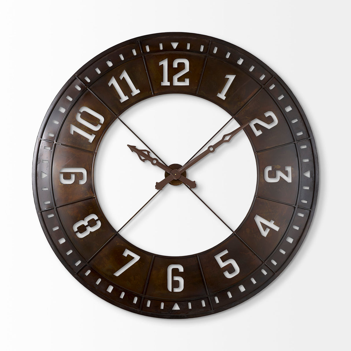 Newcastle Giant Oversize Industrial Wall Clock by Mercana at Eve Furniture