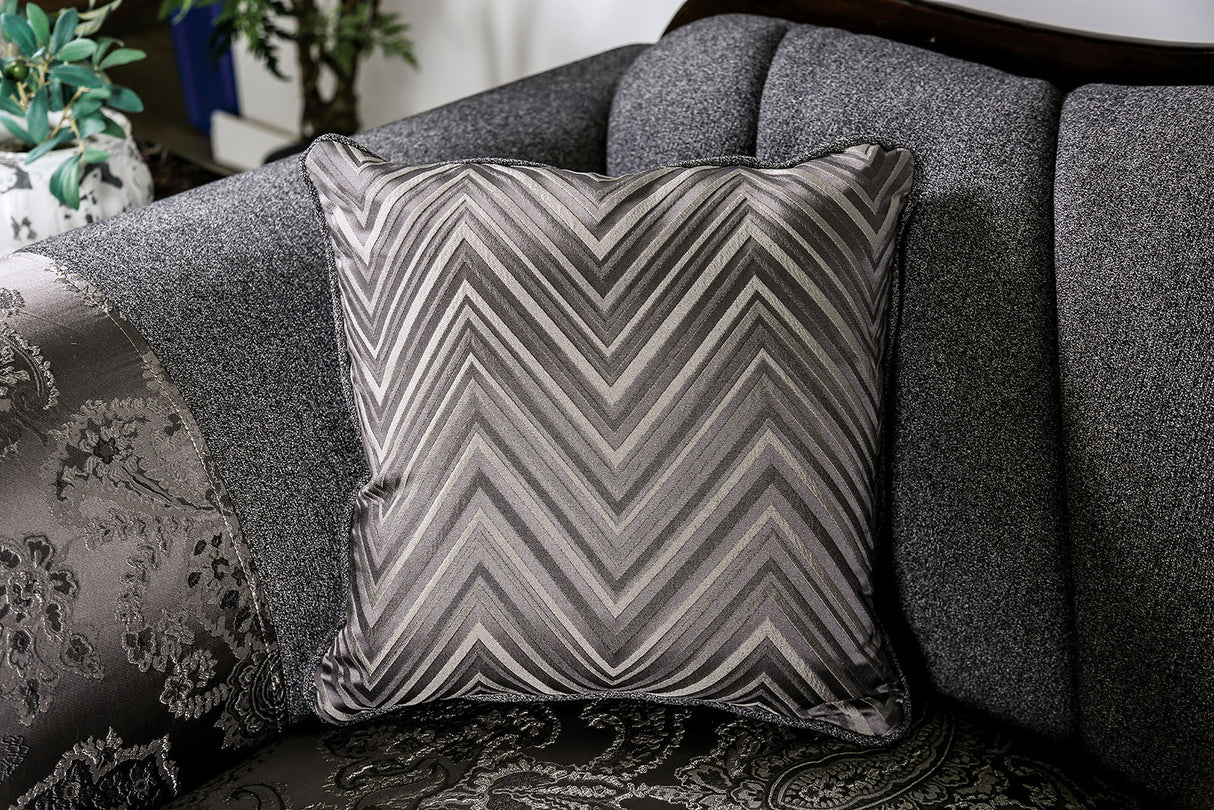 Newdale Gray Sofa & Loveseat by Furniture of America at Eve Furniture