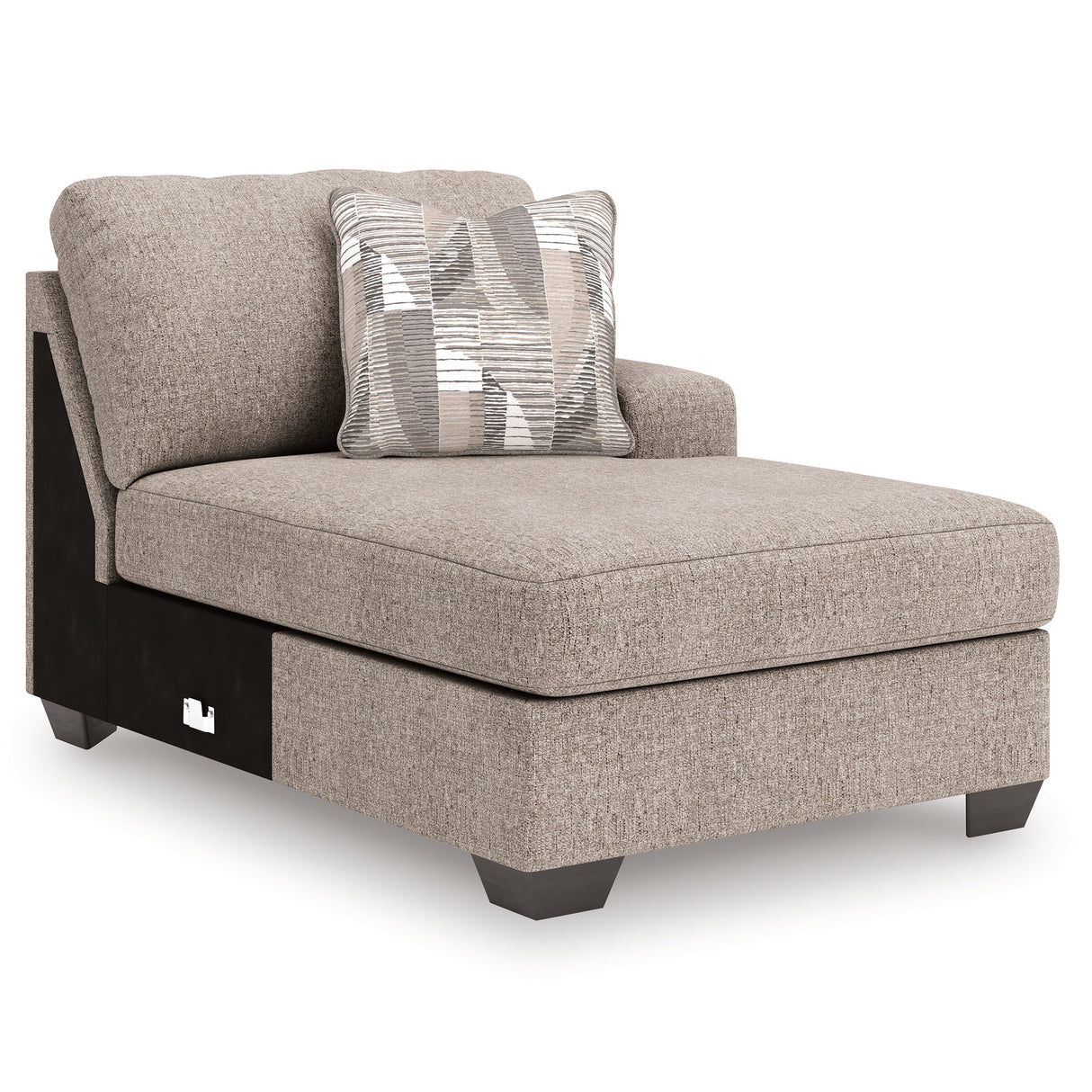 Newellen Hemp 3-Piece (RAF) Chaise Sleeper Sectional by Ashley at Eve Furniture