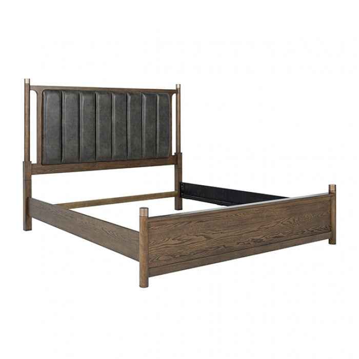 Newent Dark Walnut 5-Piece Queen Bedroom Set by Furniture of America at Eve Furniture