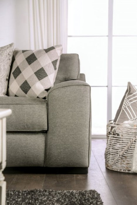 Newry Gray Sofa by Furniture of America at Eve Furniture