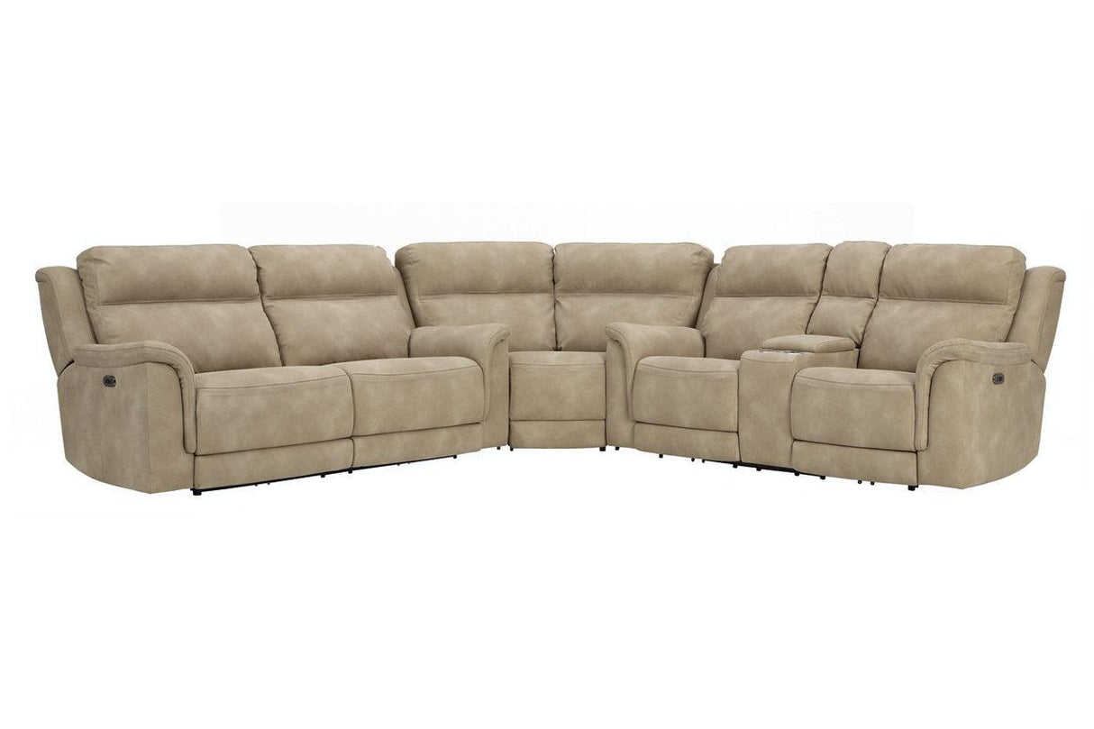 Next-Gen DuraPella Sand 3-Piece Power Reclining Sectional by Ashley at Eve Furniture