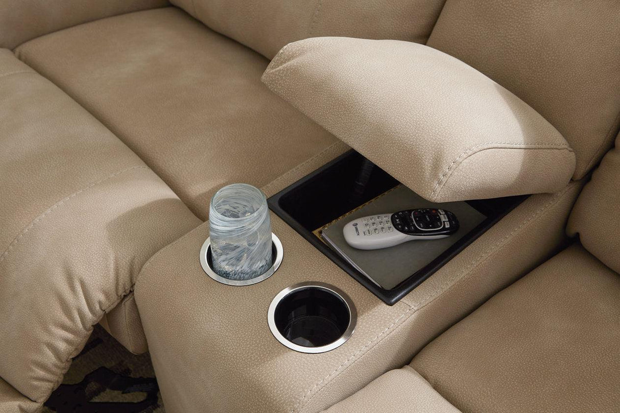 Next-Gen DuraPella Sand 6-Piece Power Reclining Sectional by Ashley at Eve Furniture