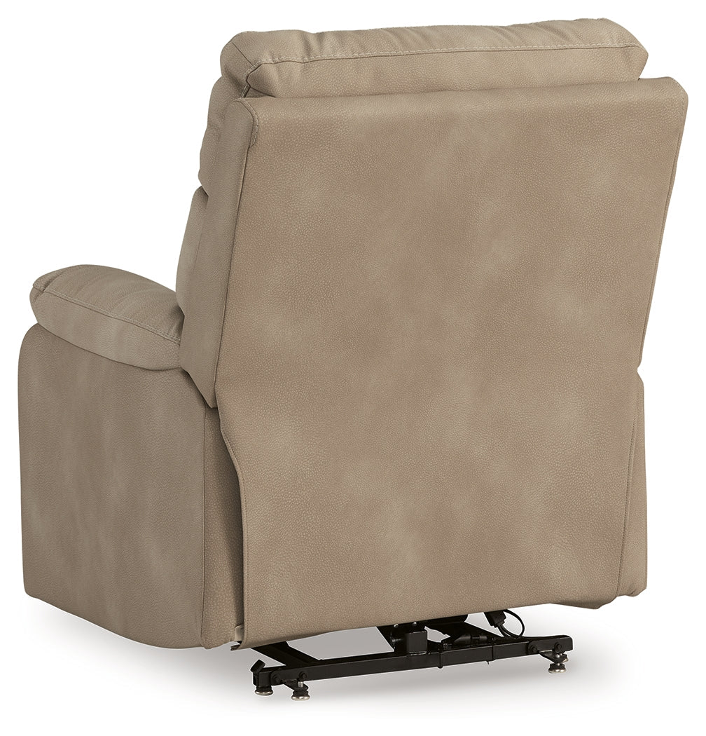 Next-Gen Durapella Sand Power Lift Recliner by ASHLEY FURNITURE at Eve Furniture