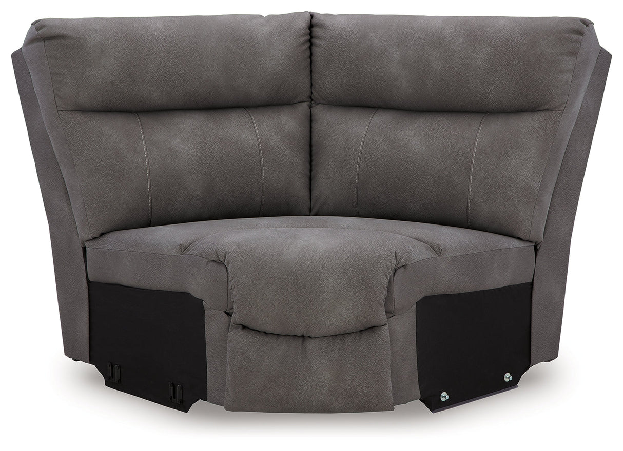Next-Gen DuraPella Slate 5-Piece Power Reclining Sectional by Ashley at Eve Furniture