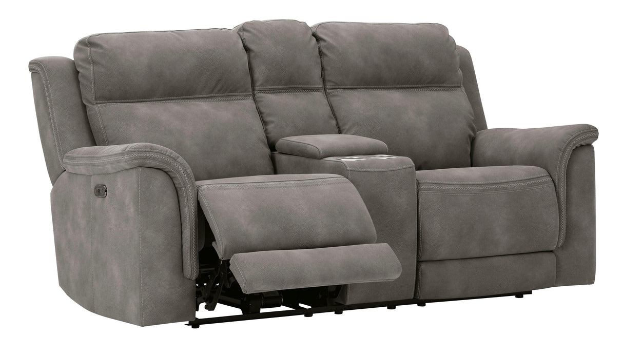 Next-Gen DuraPella Slate Dual Power Reclining Living Room Set by Ashley at Eve Furniture