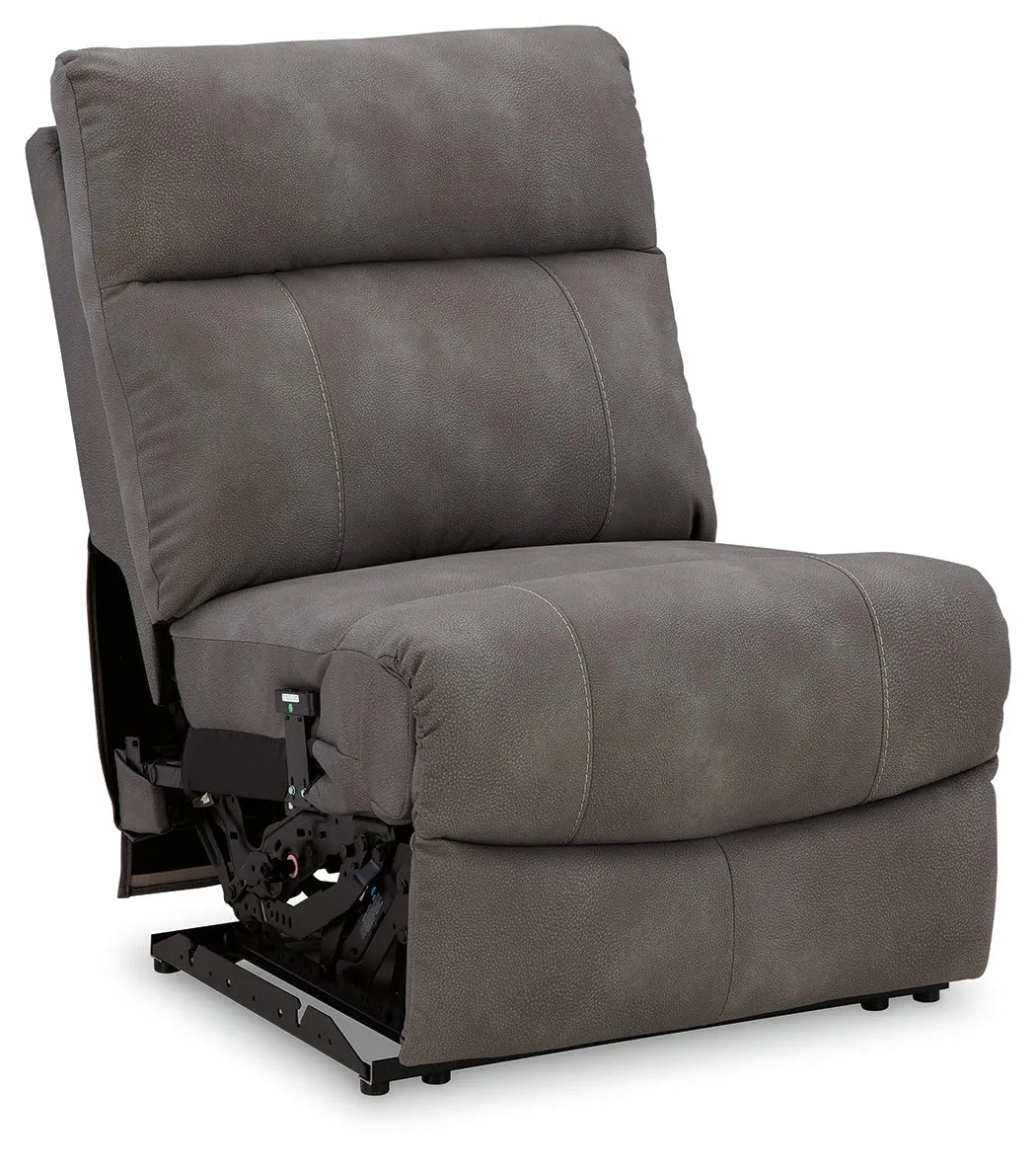 Next-Gen DuraPella Slate Power Armless Recliner by Ashley at Eve Furniture