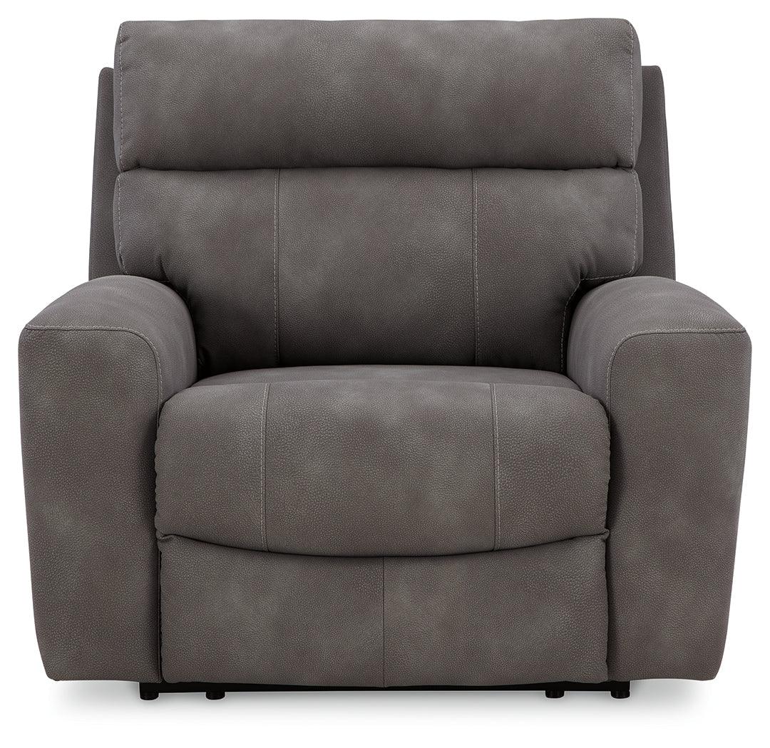 Next-Gen DuraPella Slate Power Recliner by Ashley at Eve Furniture