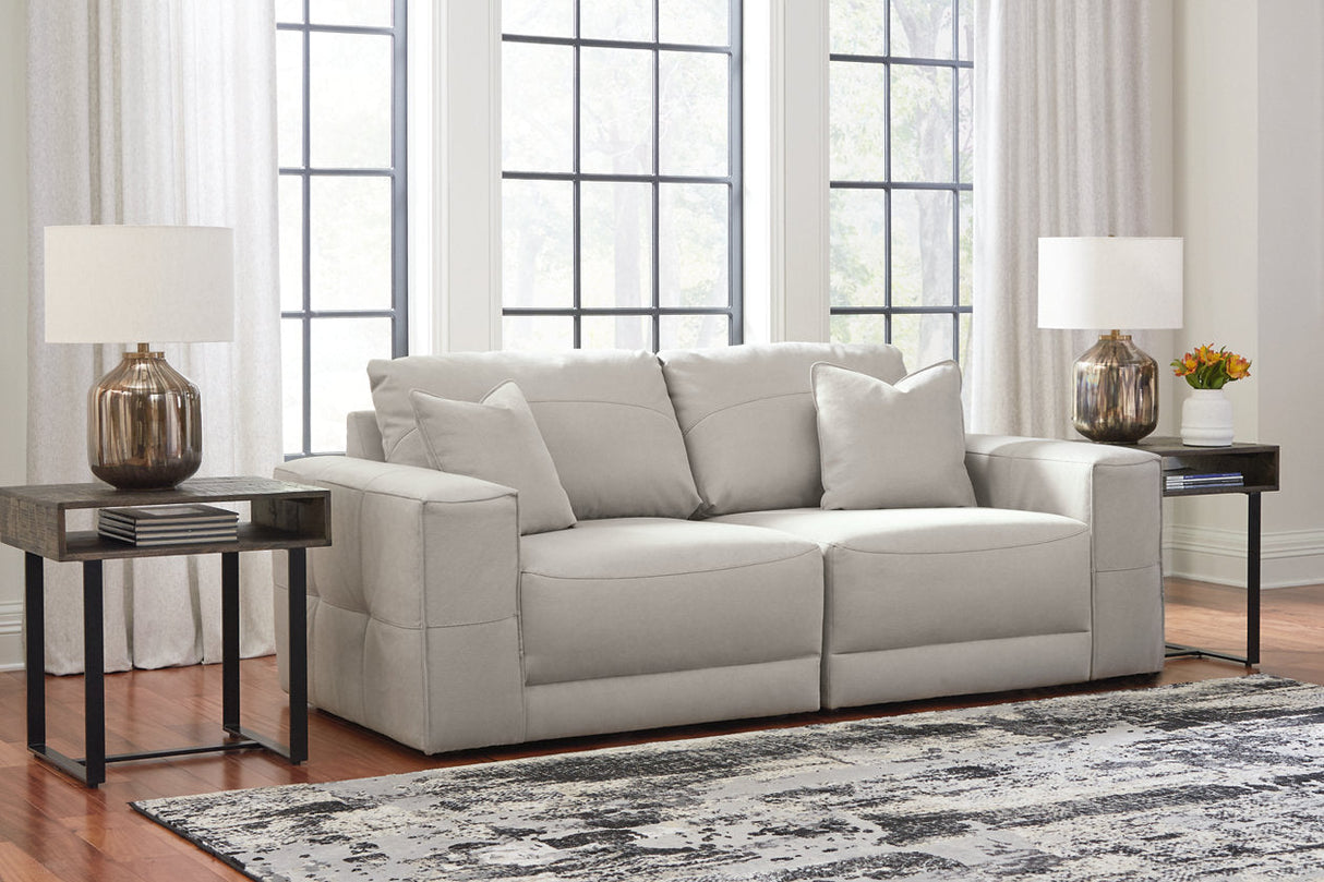 Next-Gen Gaucho Gray 2-Piece Sectional Loveseat by Ashley at Eve Furniture