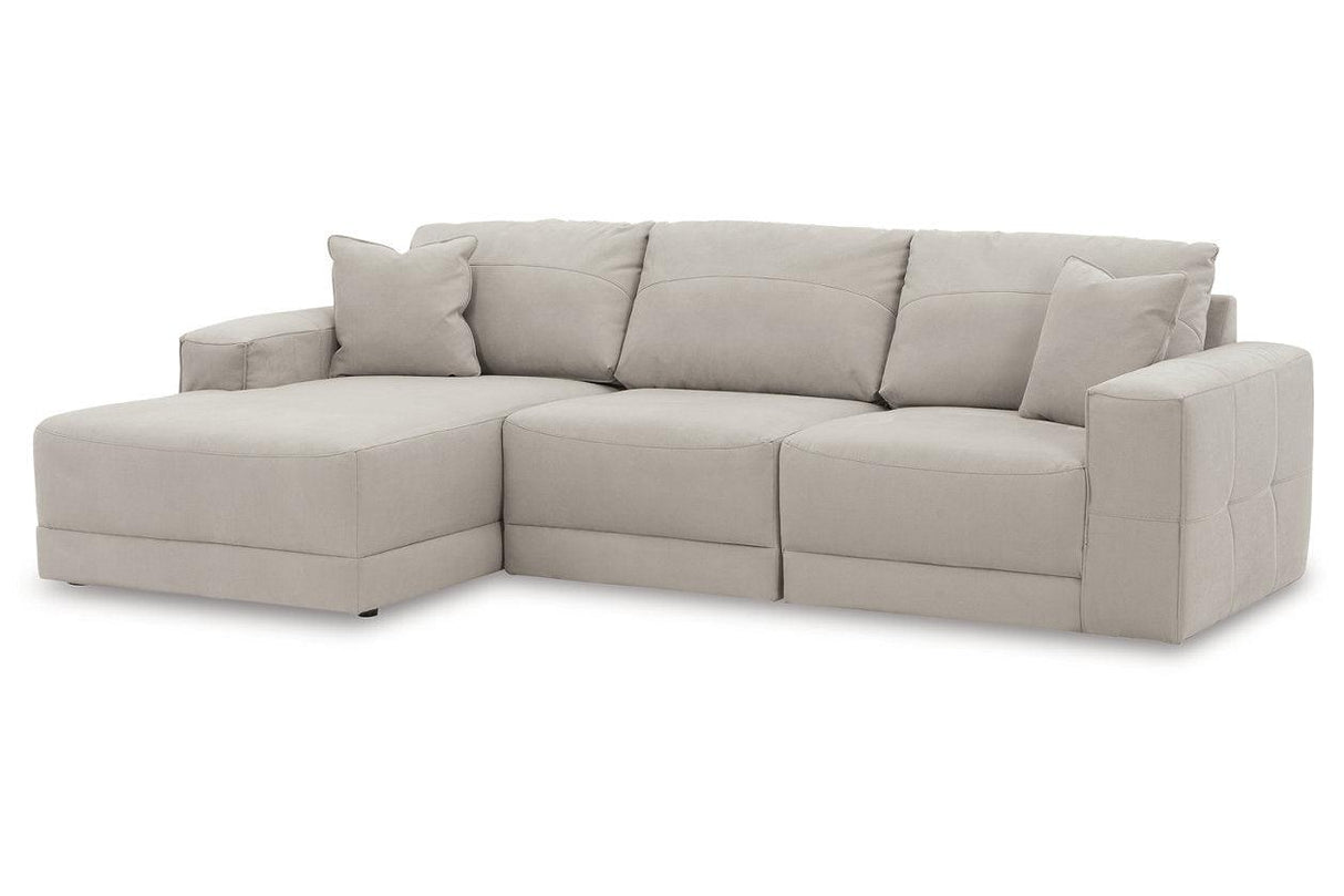 Next-Gen Gaucho Gray 3-Piece Left Arm Facing Chaise Sectional by Ashley at Eve Furniture