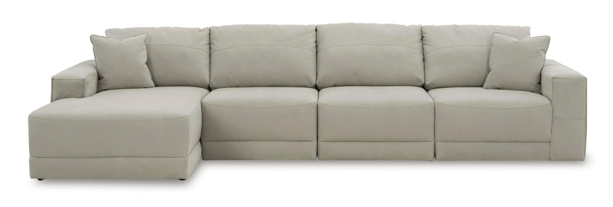 Next-Gen Gaucho Gray 4-Piece Left Arm Facing Chaise Sectional by Ashley at Eve Furniture