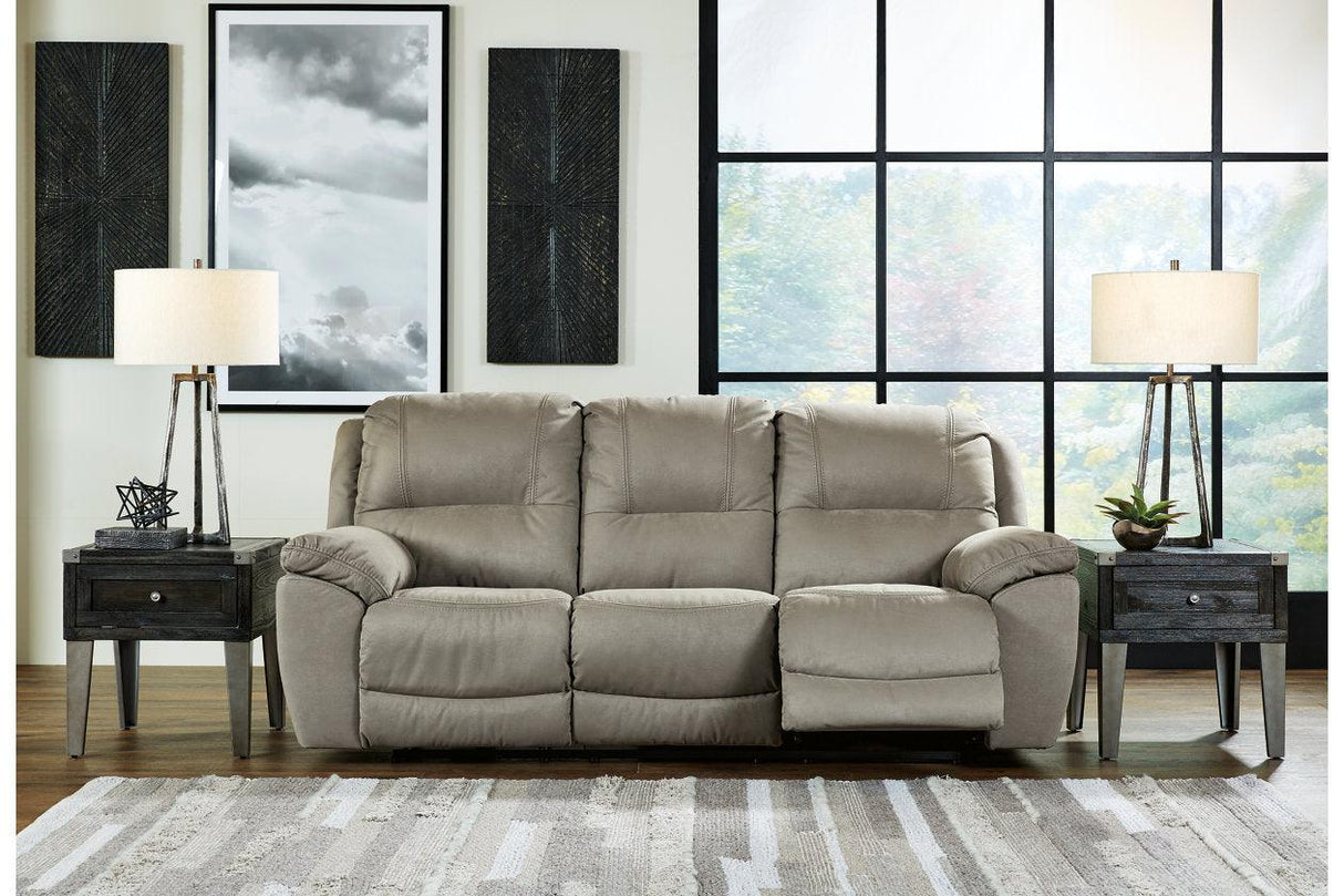Next-Gen Gaucho Putty Power Reclining Sofa by Ashley at Eve Furniture