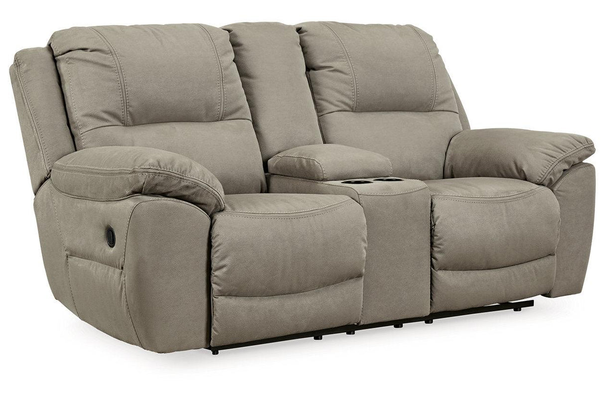 Next-Gen Gaucho Putty Reclining Sofa and Loveseat by Ashley at Eve Furniture