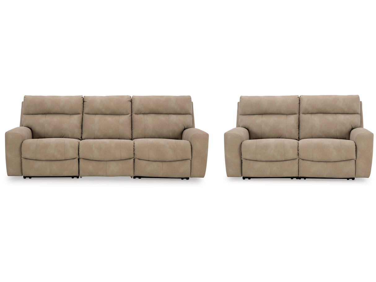 Next-Gen Sand DuraPella Sofa and Loveseat by Ashley at Eve Furniture