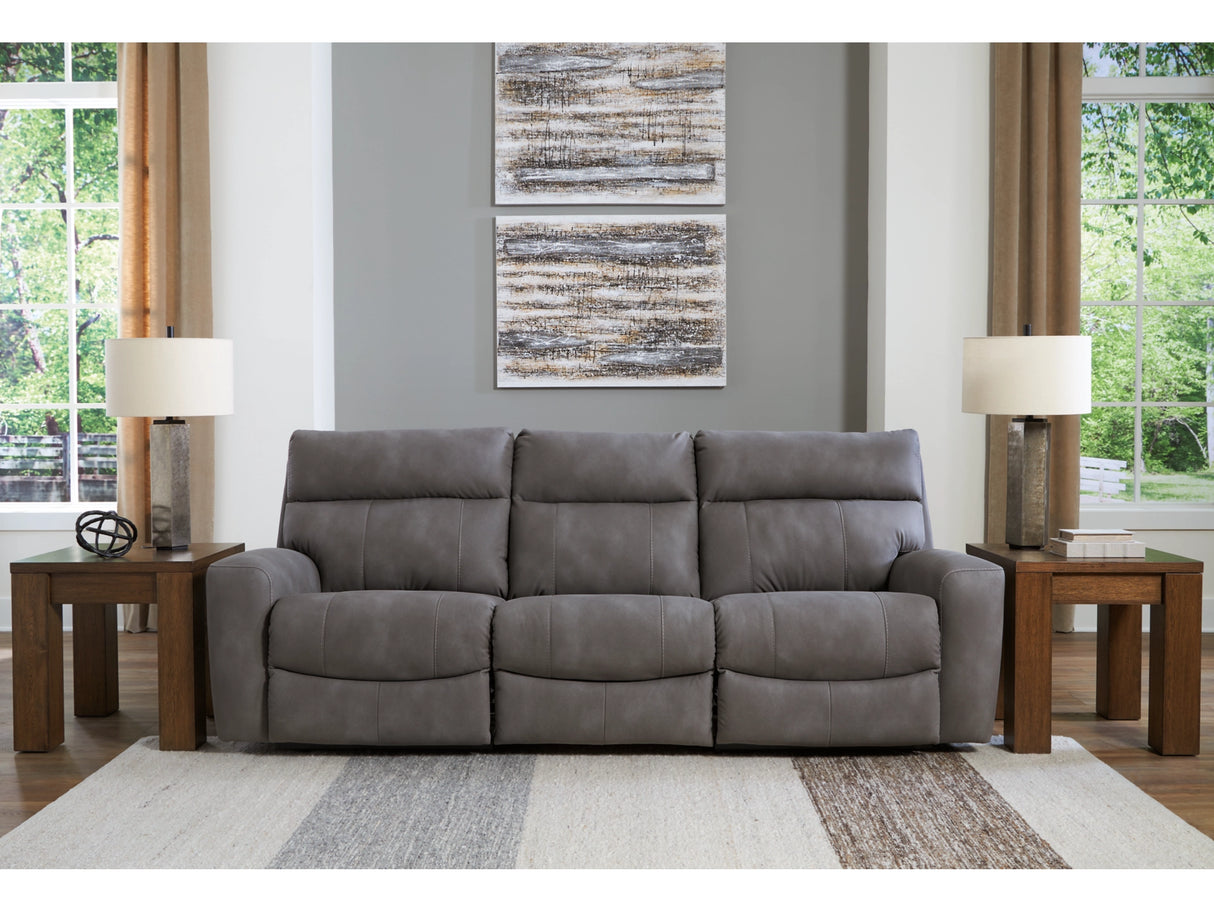 Next-Gen Slate DuraPella Sofa and Loveseat by Ashley at Eve Furniture