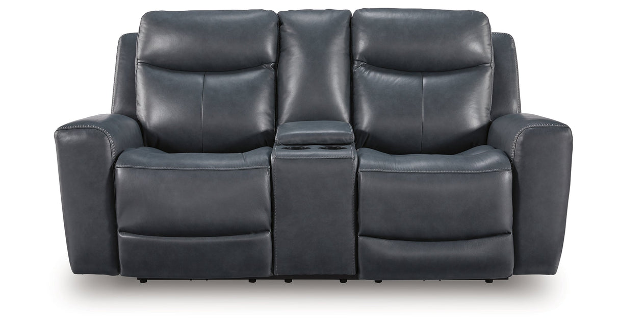 Next Move Admiral Power Reclining Loveseat by Ashley at Eve Furniture