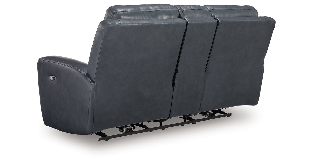 Next Move Admiral Power Reclining Loveseat by Ashley at Eve Furniture