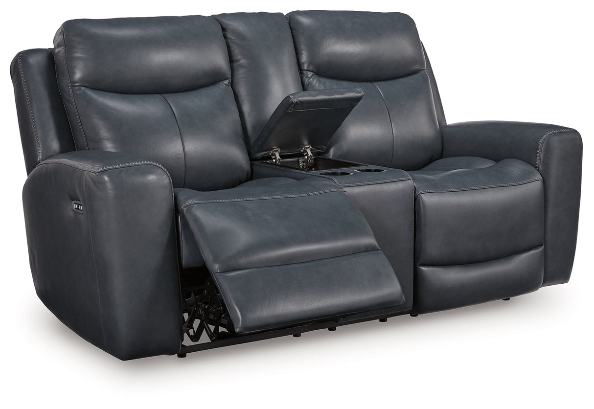Next Move Admiral Power Reclining Loveseat by Ashley at Eve Furniture