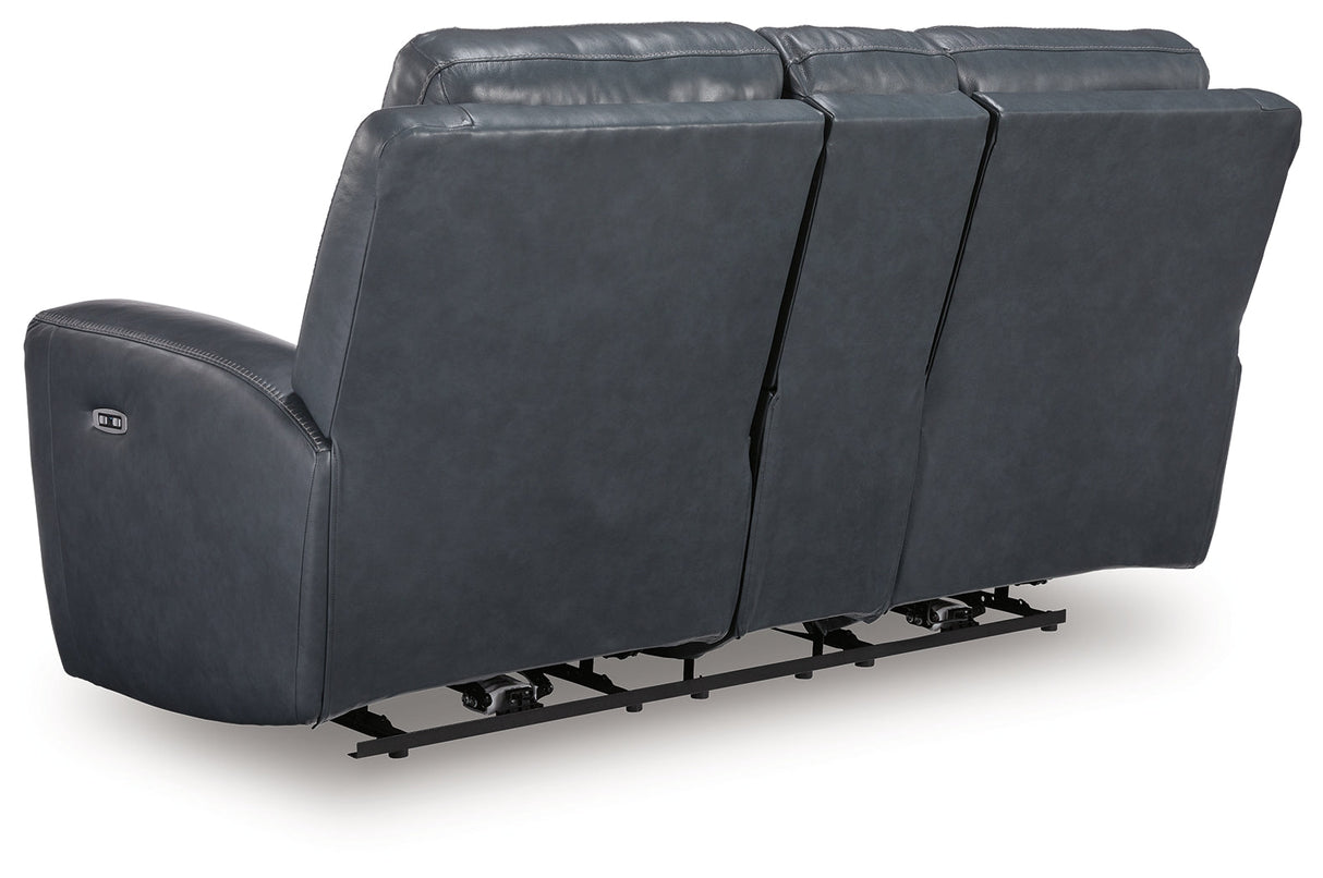 Next Move Admiral Power Reclining Loveseat by Ashley at Eve Furniture