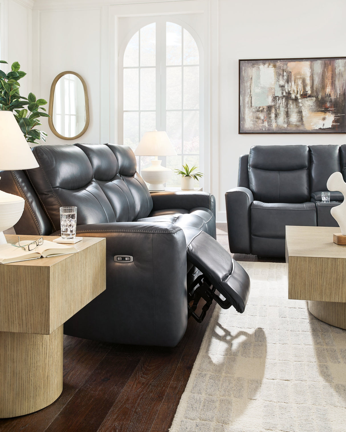 Next Move Admiral Power Reclining Sofa and Loveseat by Ashley at Eve Furniture