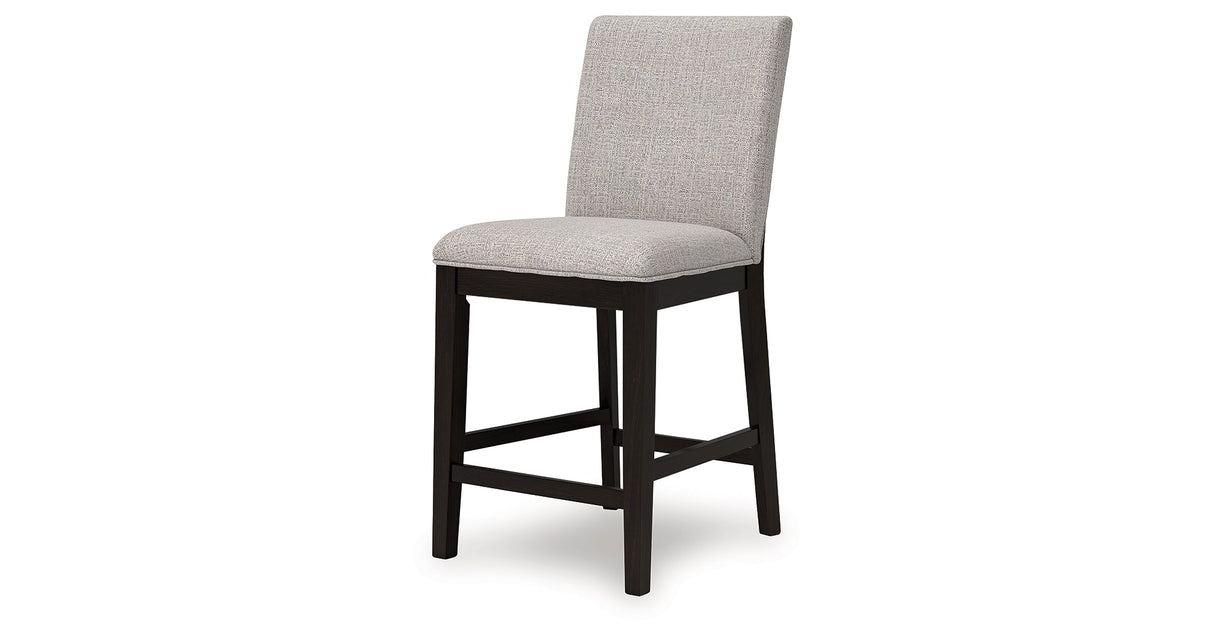 Neymorton Dark Grayish Brown Counter Height Set by Ashley at Eve Furniture