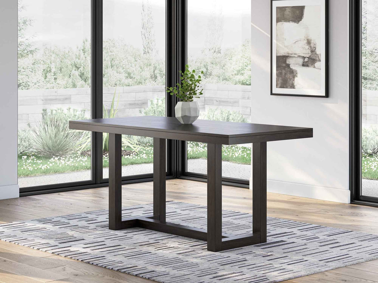 Neymorton Dark Grayish Brown Counter Height Set by Ashley at Eve Furniture