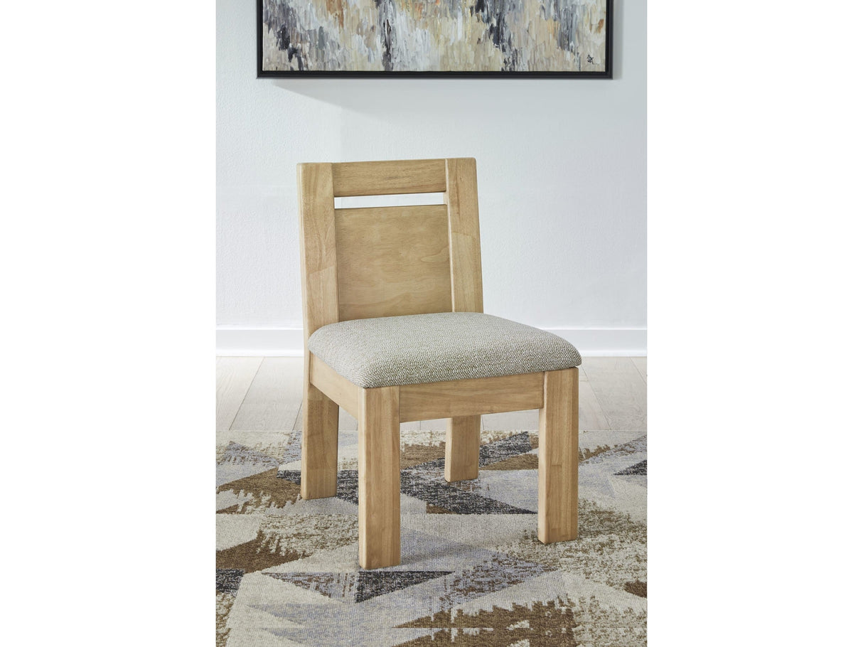 Nia Lioness/Hyena Chenille Upholstered Dining Chair (Set of 2)