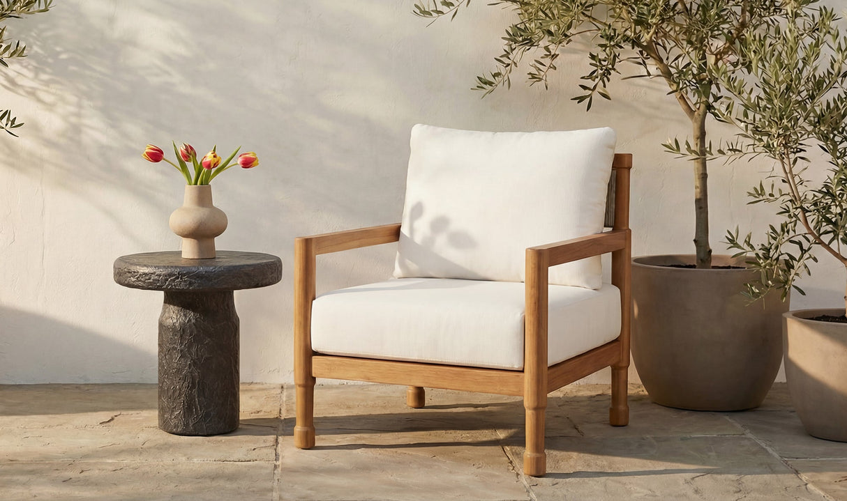 Nia Outdoor Side Table Charcoal by Moe's Home at Eve Furniture