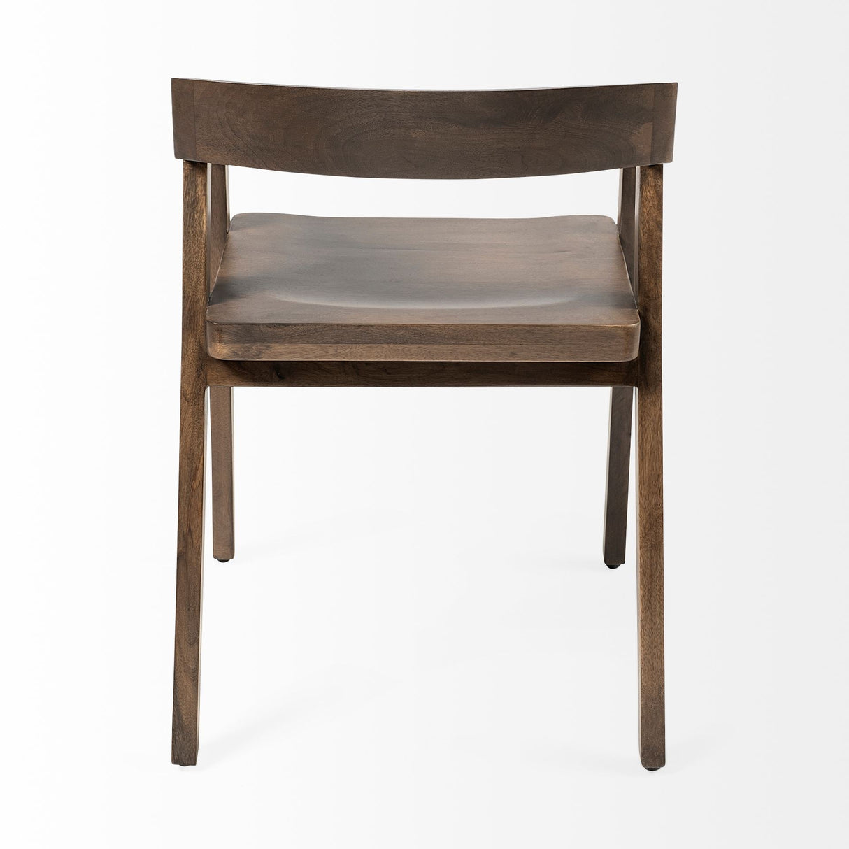 Nicholas I Onyx Brown Solid Wood Dining Chair by Mercana at Eve Furniture