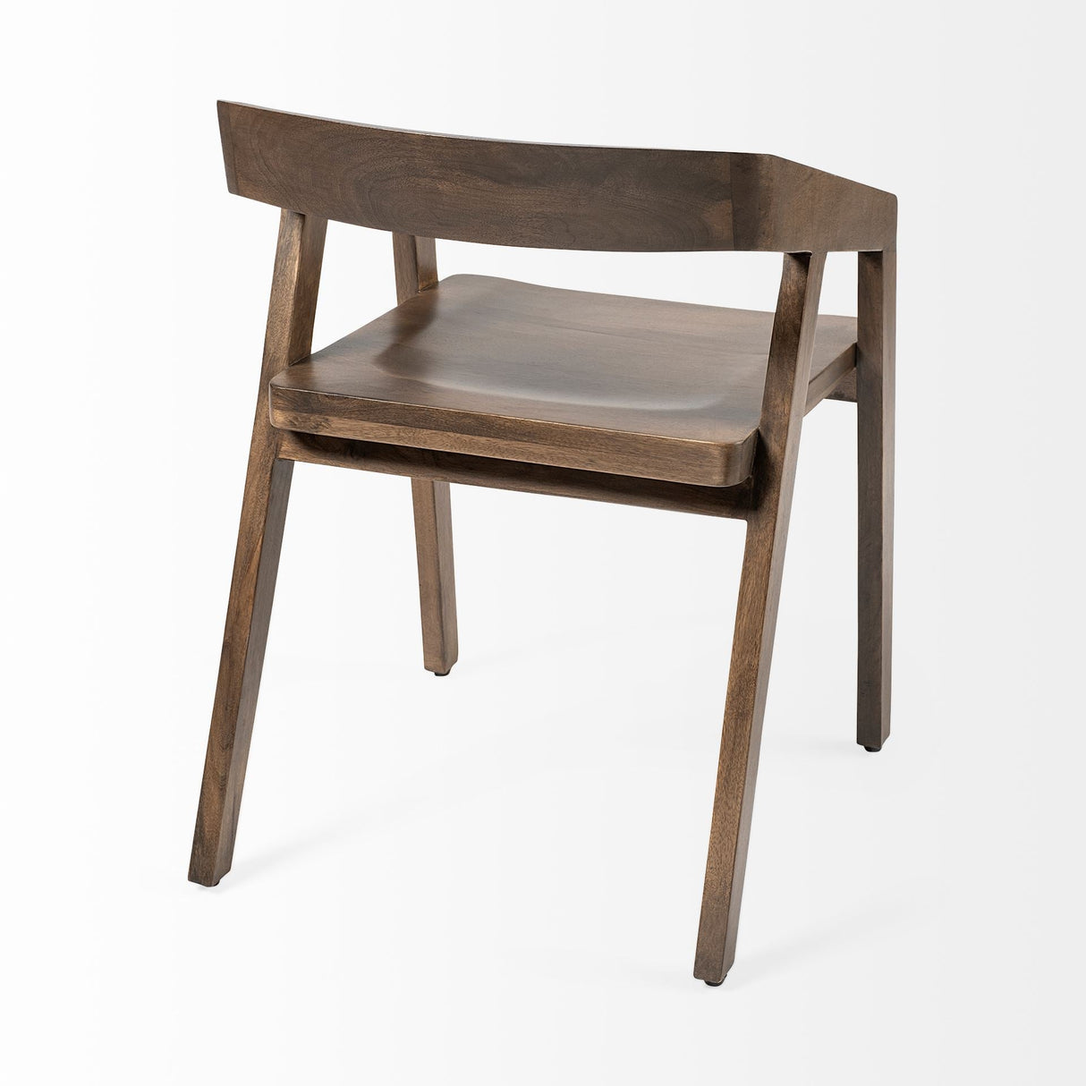 Nicholas I Onyx Brown Solid Wood Dining Chair by Mercana at Eve Furniture