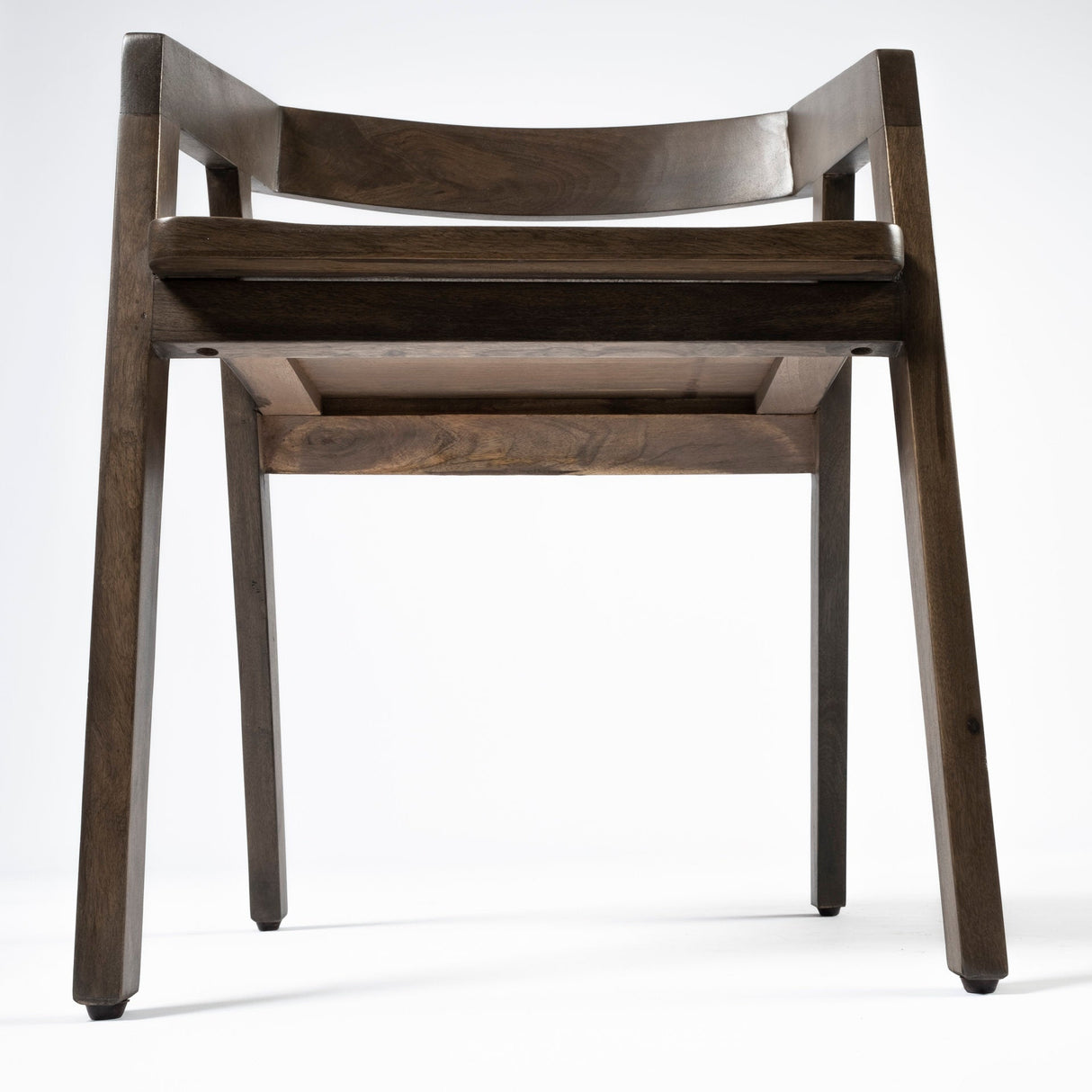 Nicholas I Onyx Brown Solid Wood Dining Chair by Mercana at Eve Furniture