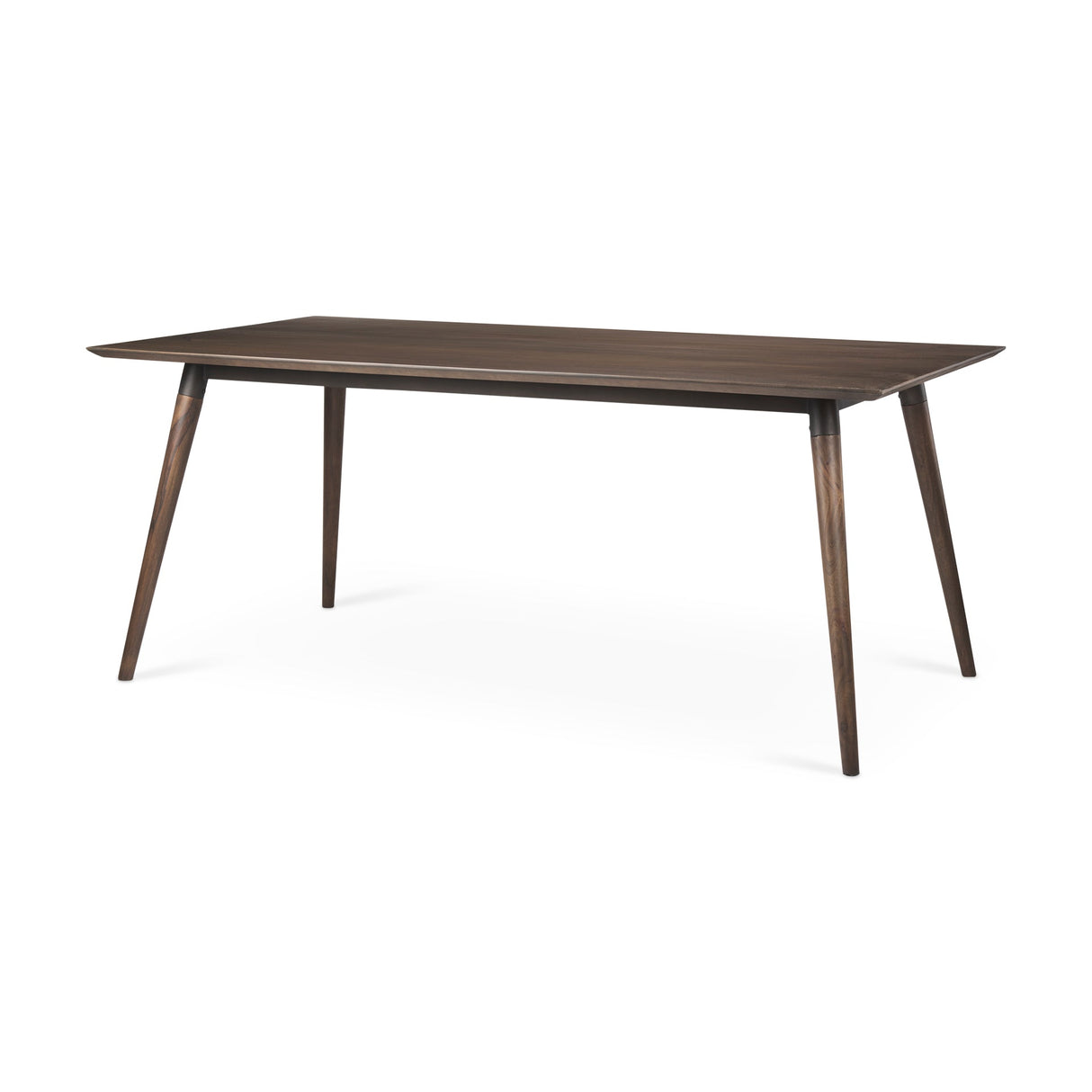 Nicholas II Brown Solid Wood Top Metal/Wood Leg Dining Table by Mercana at Eve Furniture
