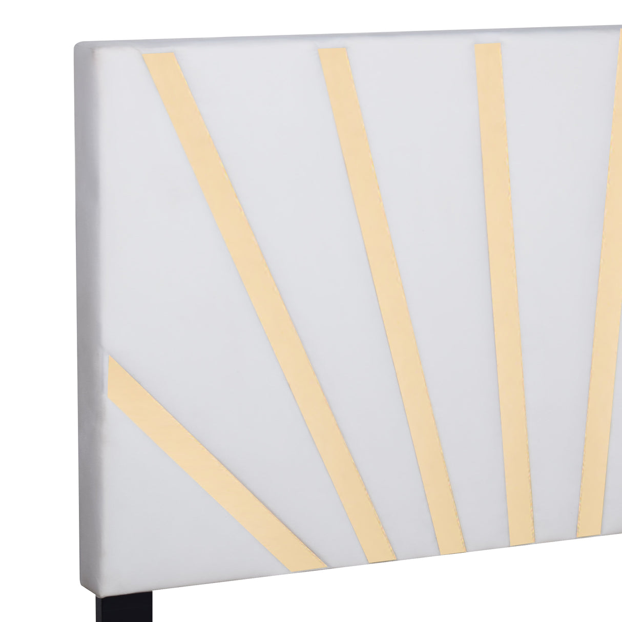 Nico White Queen Platform Bed by Happy Homes at Eve Furniture