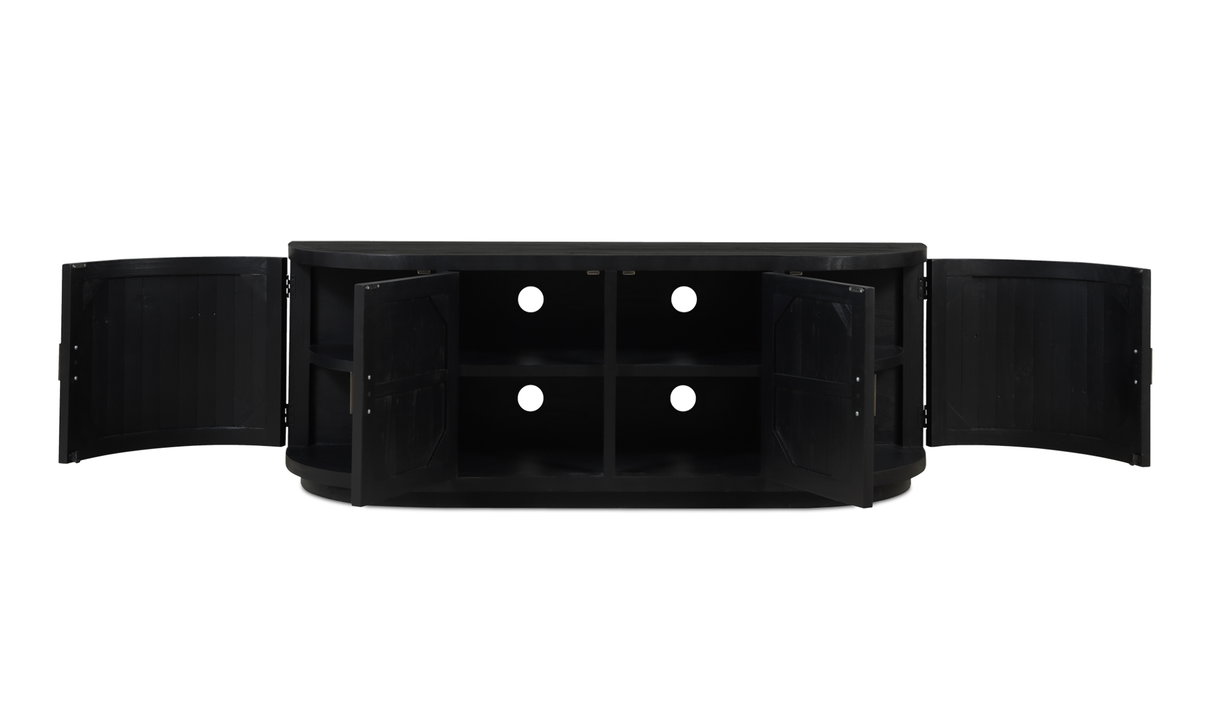 Nicola Media Cabinet Black by Moe's Home at Eve Furniture