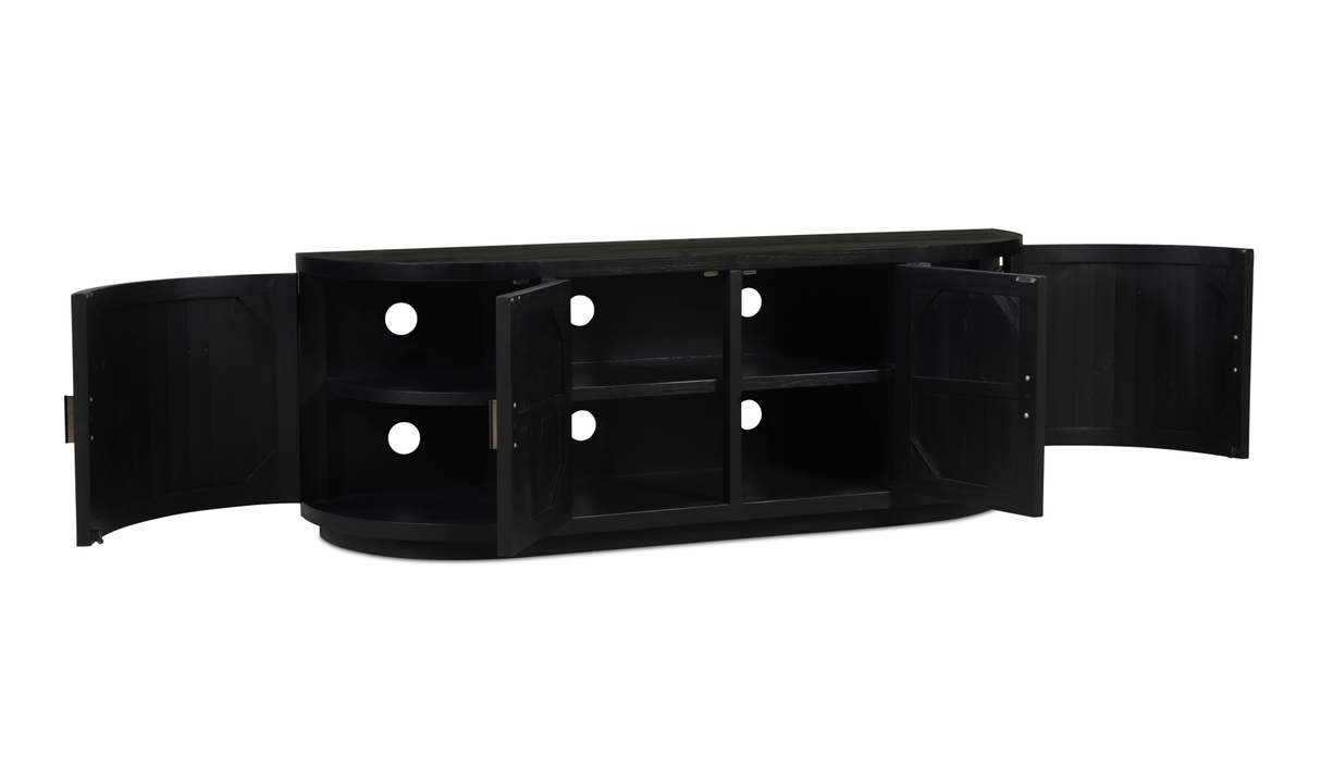 Nicola Media Cabinet Black by Moe's Home at Eve Furniture