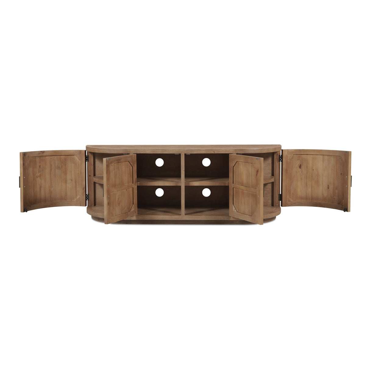 Nicola Natural Media Cabinet by Moe's Home at Eve Furniture