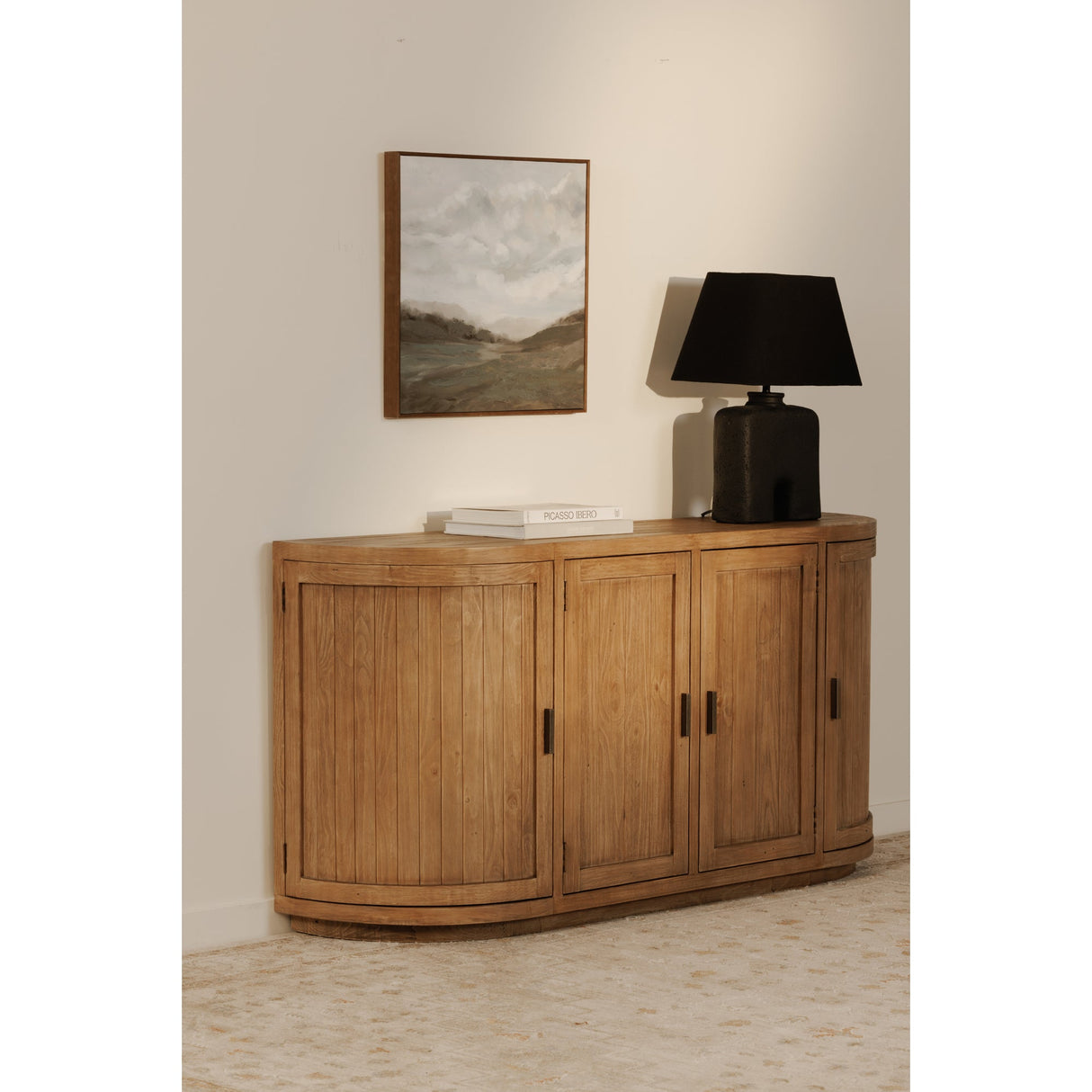 Nicola Natural Sideboard by Moe's Home at Eve Furniture