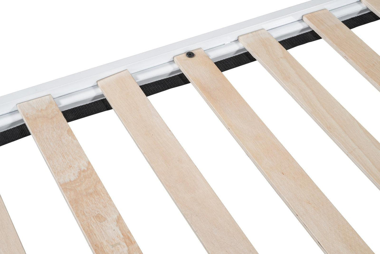 Nicoli White Queen Metal Bed With Underbed Storage by Furniture of America at Eve Furniture